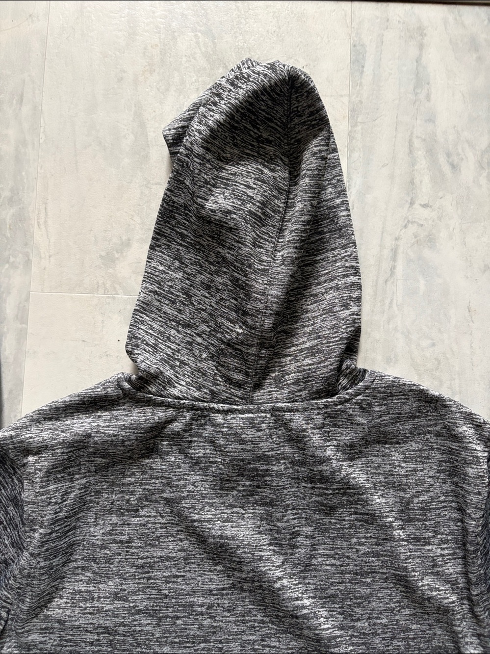 NBA Gray Heather Pullover Hoodie white NBA logo front long sleeve front pocket - Picture 9 of 14